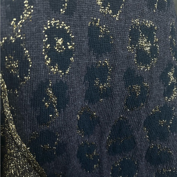 Blumarine Cashmere & Wool Full Zip Hooded Cardigan Textured Leopard Print M - Picture 2 of 14